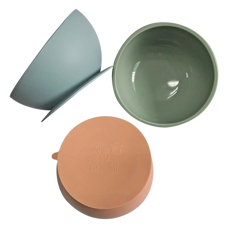 100% Food Grade Silicone Tableware Feeding Baby Bowl with Suction