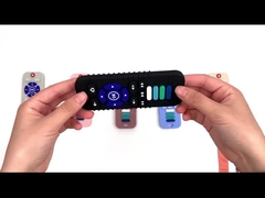 TV Remote Shaped Baby Silicone Products Teether Toy For Infants 3+ Months