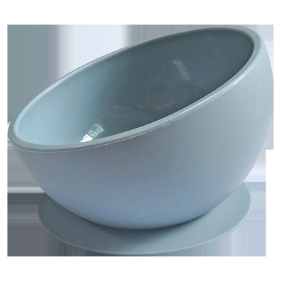 Children Safe Non Slip Silicone Rubber Bowl With Suction Microwave Free