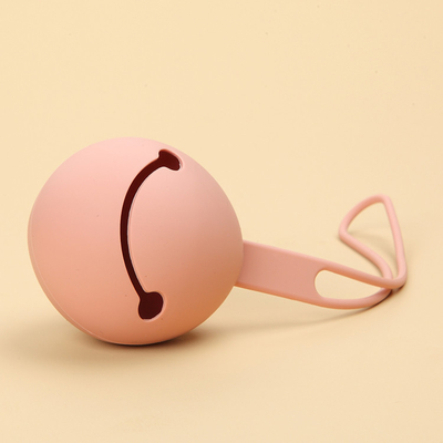 Smiley Faced Silicone Dummy Holder Case Attachable With Durable Strap