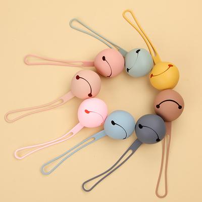 Smiley Faced Silicone Dummy Holder Case Attachable With Durable Strap