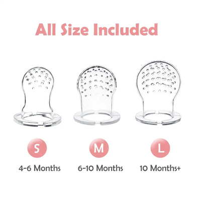 All Sizes 2 Packs BPA Free Fruit Food Feeder Pacifier For Baby Feeding