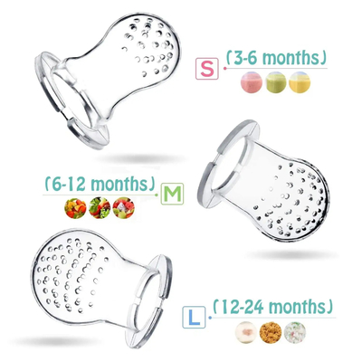Monkey Shaped Infants Mesh Teething Pacifier , Silicone Feeder Teether With 3 Nipples