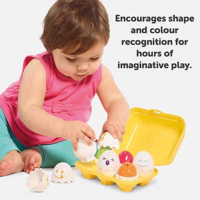Colorful Improving Recognization Hide And Squeak Eggs For 6-24 Months