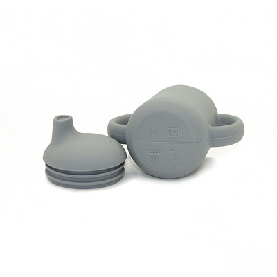 Baby Food Grade Eco Friendly Cute Silicone Sippy Cups With Handle