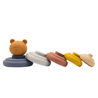 Eco friendly Silicone Stacking Toys Educational Autism Sensory Toy