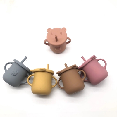 100% Food Grade FDA Silicone Drinking Cup Small baby Smoothie Toddler