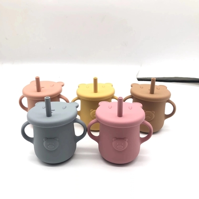 100% Food Grade FDA Silicone Drinking Cup Small baby Smoothie Toddler