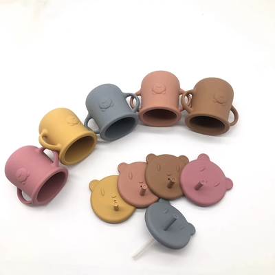100% Food Grade FDA Silicone Drinking Cup Small baby Smoothie Toddler