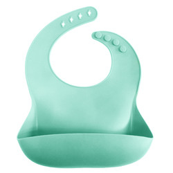 Reusable Soft Waterproof Silicone Baby Bib Food Catching Bib 29*23*0.2cm