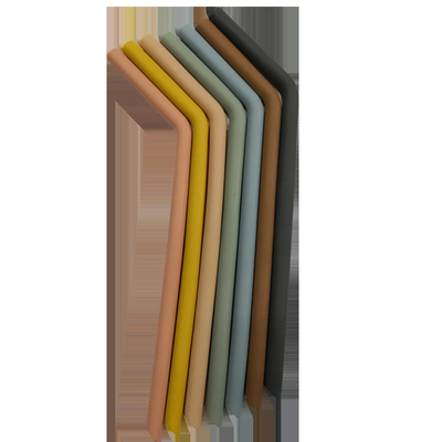 Reusable BPA Free Larger Baby Drinking Long Silicone Straws Foldable 25.5cm