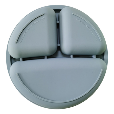 Waterproof Eco Friendly Silicone Baby Plate Suction Toddler Plates SGS