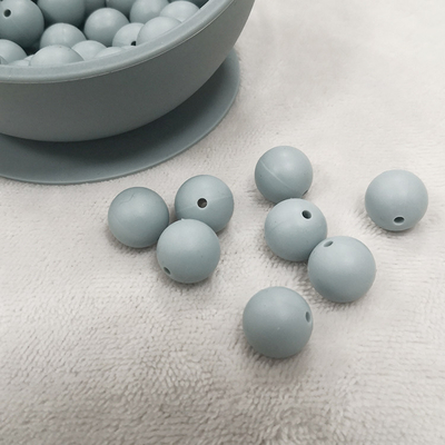 Multicolor Silicone Beads Teether Round Silicone Teething Beads Bulk OEM