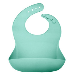 OEM Custom Adjustable Length Silicone Baby Bib With Food Catcher