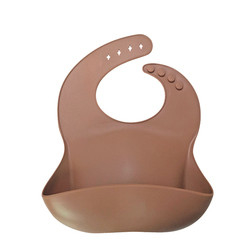 Oil Resistant Easy Clean Bibs 4 Buckles Baby Silicone Catcher Bib Lightweight FDA