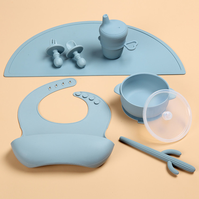 Ether Matched Color 240 Degrees Silicone Feeding Sets FDA Approved For Baby