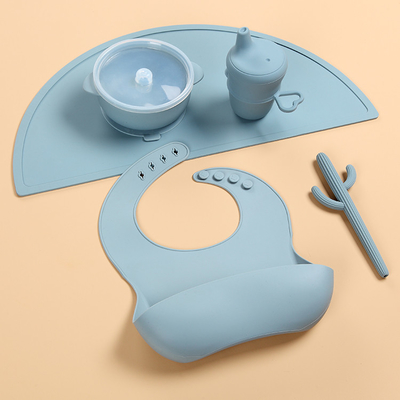 Ether Matched Color 240 Degrees Silicone Feeding Sets FDA Approved For Baby