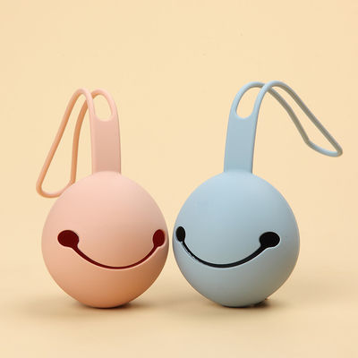 Portable Sturdy Strap Silicone Pacifier Case Multifunctional For Travel