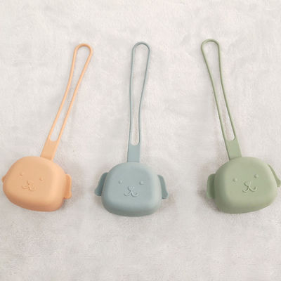 Puppy Shaped BPA Free Food Grade Silicone Dummy Case Suitable For Dishwasher